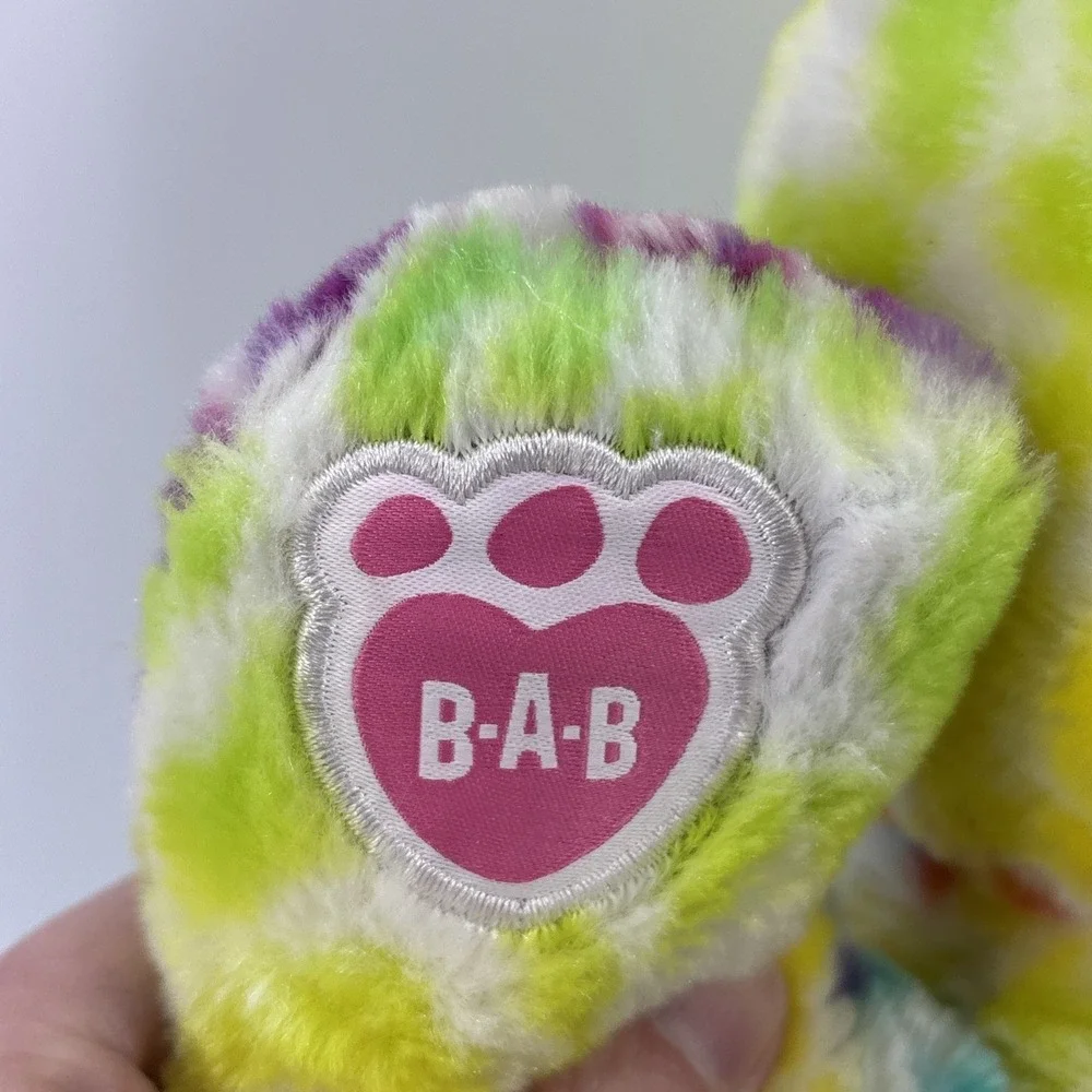 Build A Bear Workshop Lisa Frank Rainbow Multi-color Leopard Cheetah Cat